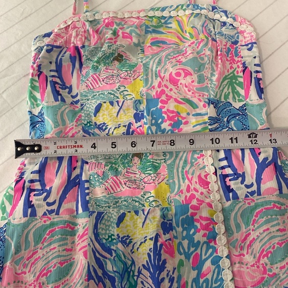 Lilly Pulitzer Jesse 00 Summer Remix Jesse Romper Skort Adjustable Straps Cotton - Picture 11 of 12